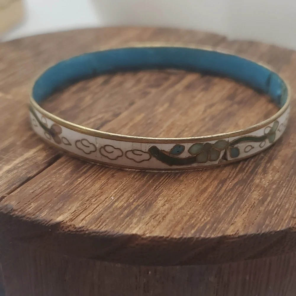 Antique French enamel cloissone bracelet B2123